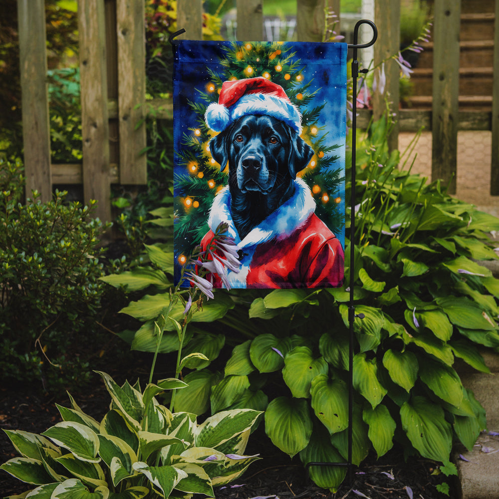 Black Labrador Retriever Christmas Garden Flag