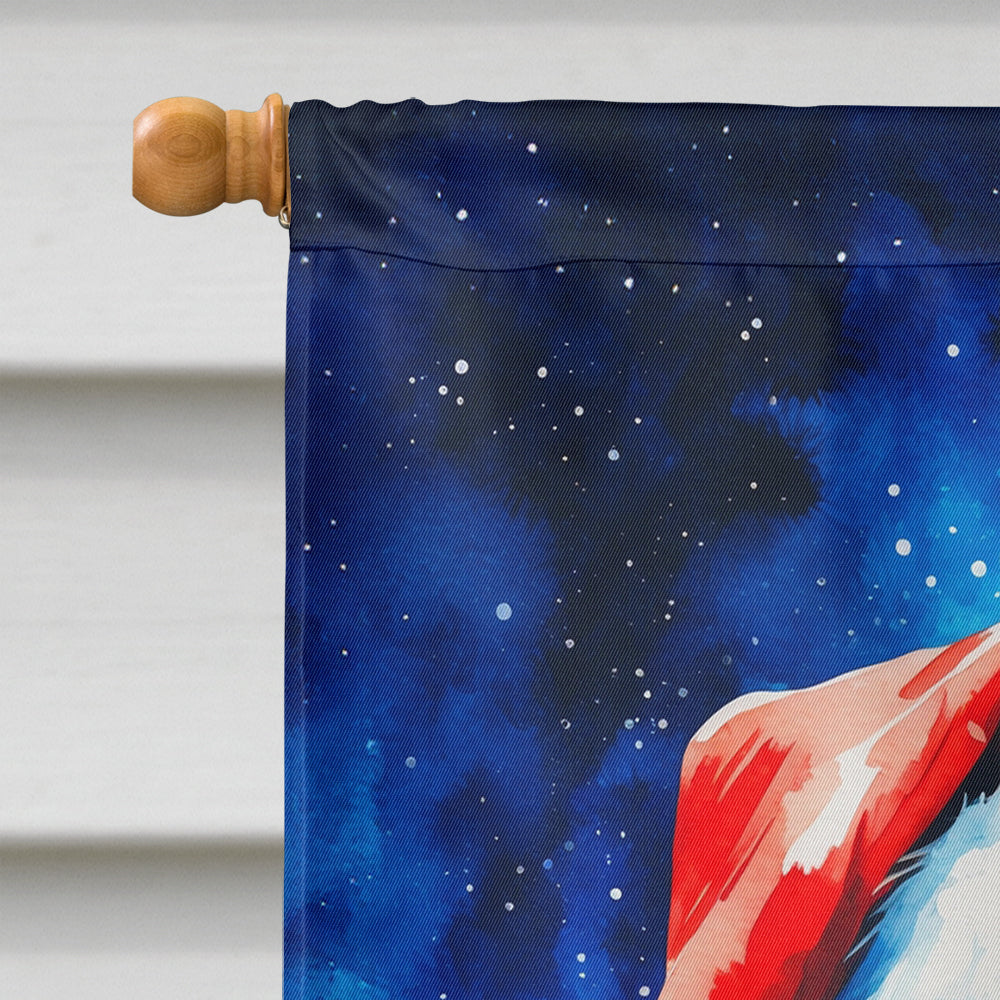 Chocolate Labrador Retriever Christmas House Flag