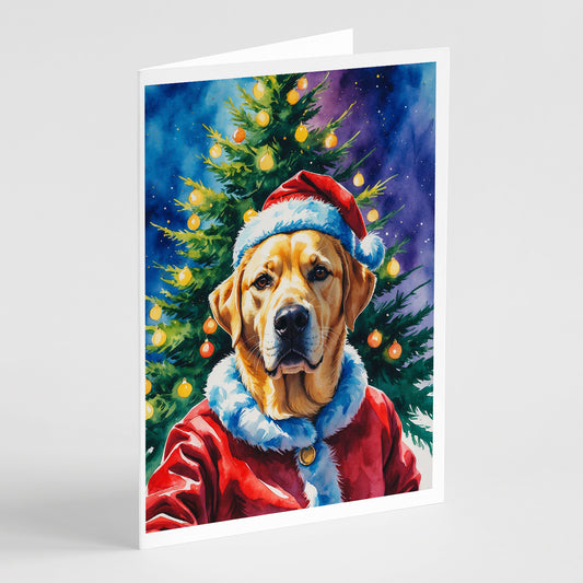 Buy this Yellow Labrador Retriever Christmas Greeting Cards Pack of 8
