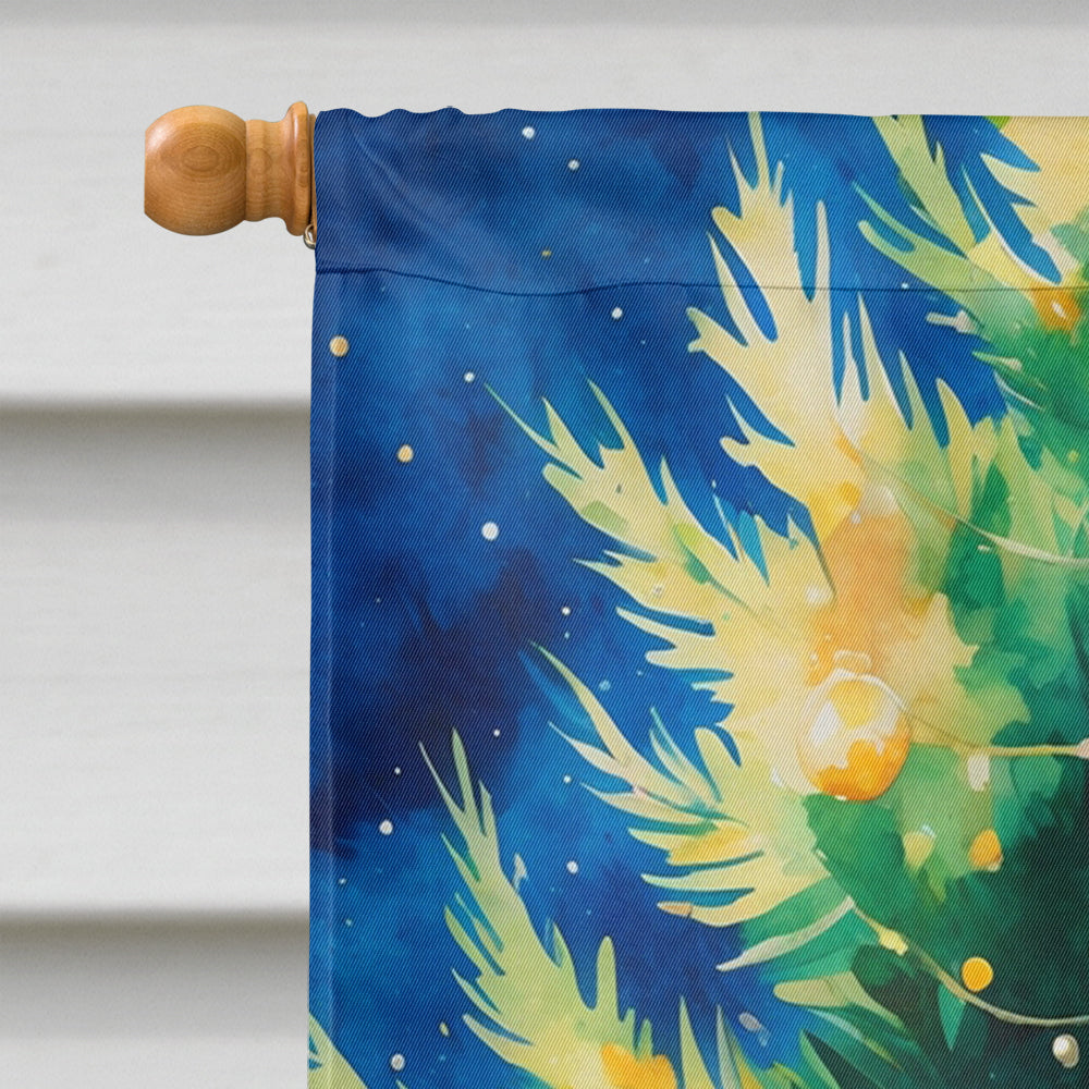 Mastiff Christmas House Flag