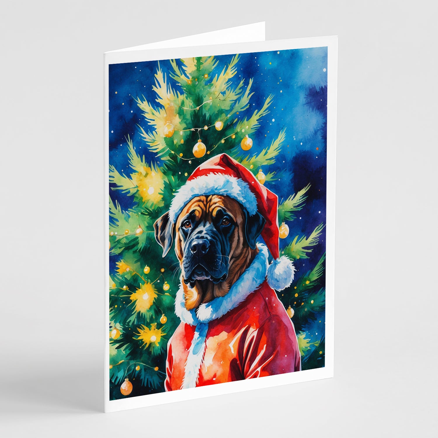 Buy this Mastiff Christmas Greeting Cards Pack of 8