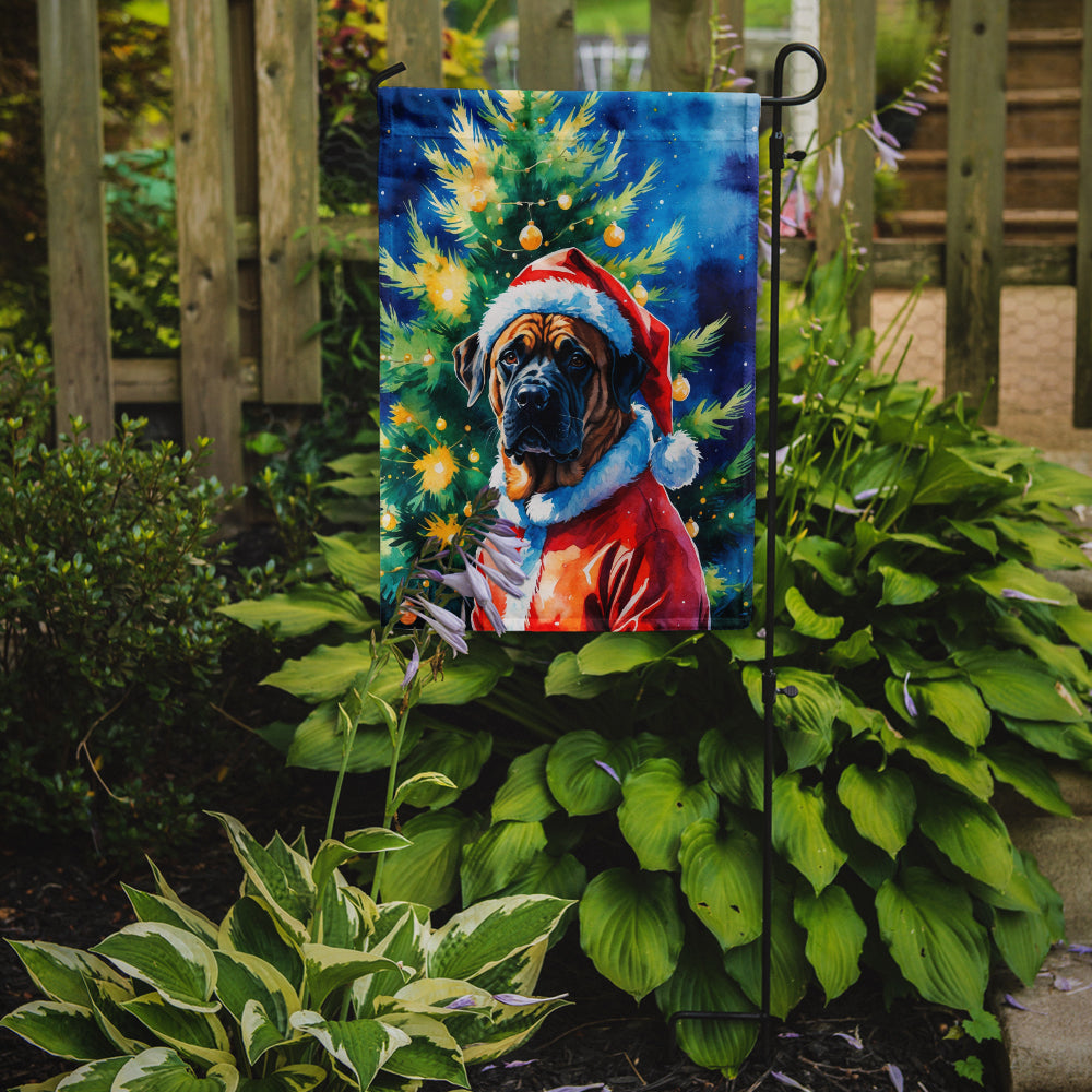 Mastiff Christmas Garden Flag