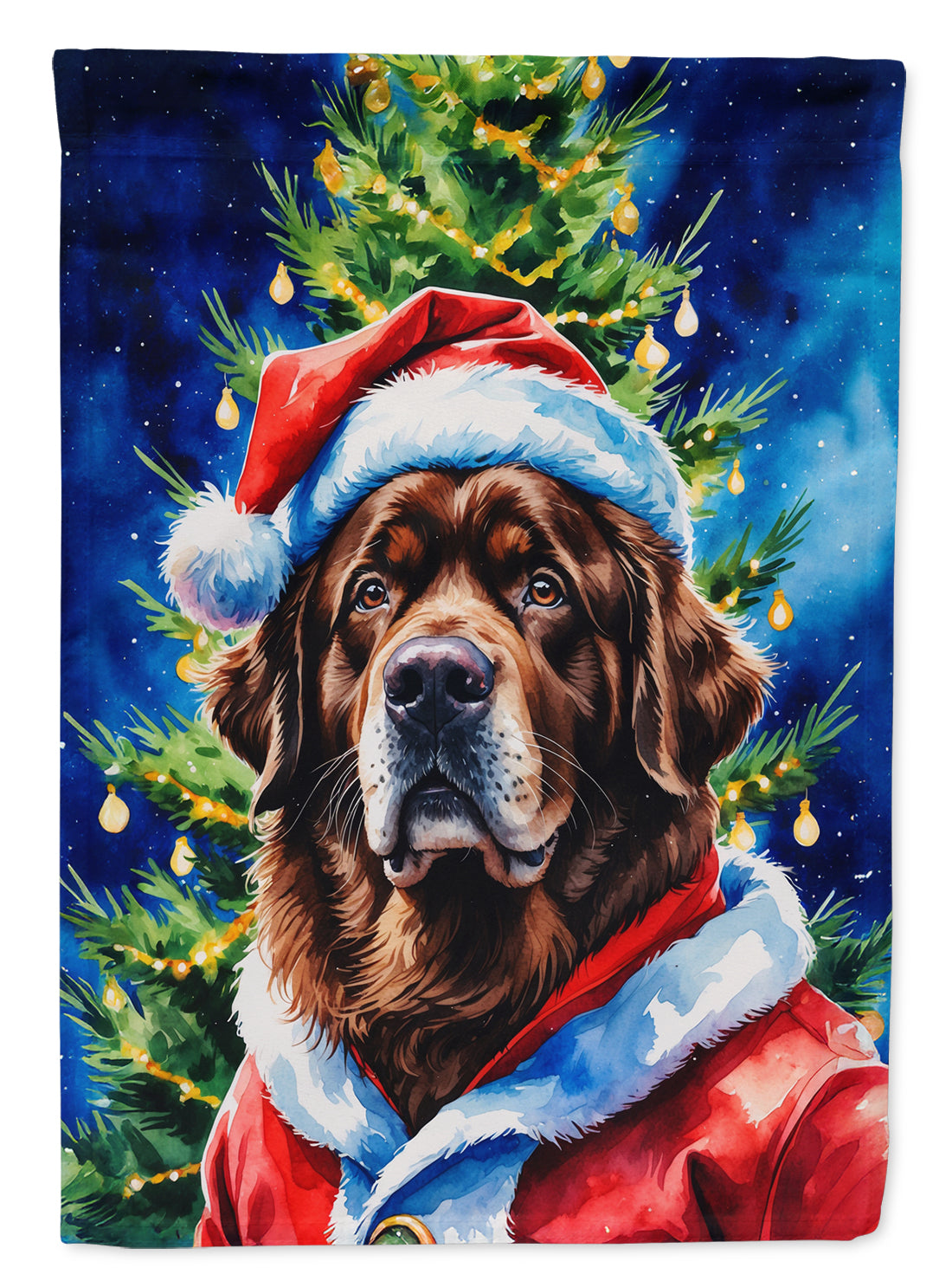 Buy this Chocolate Newfoundland Christmas Garden Flag