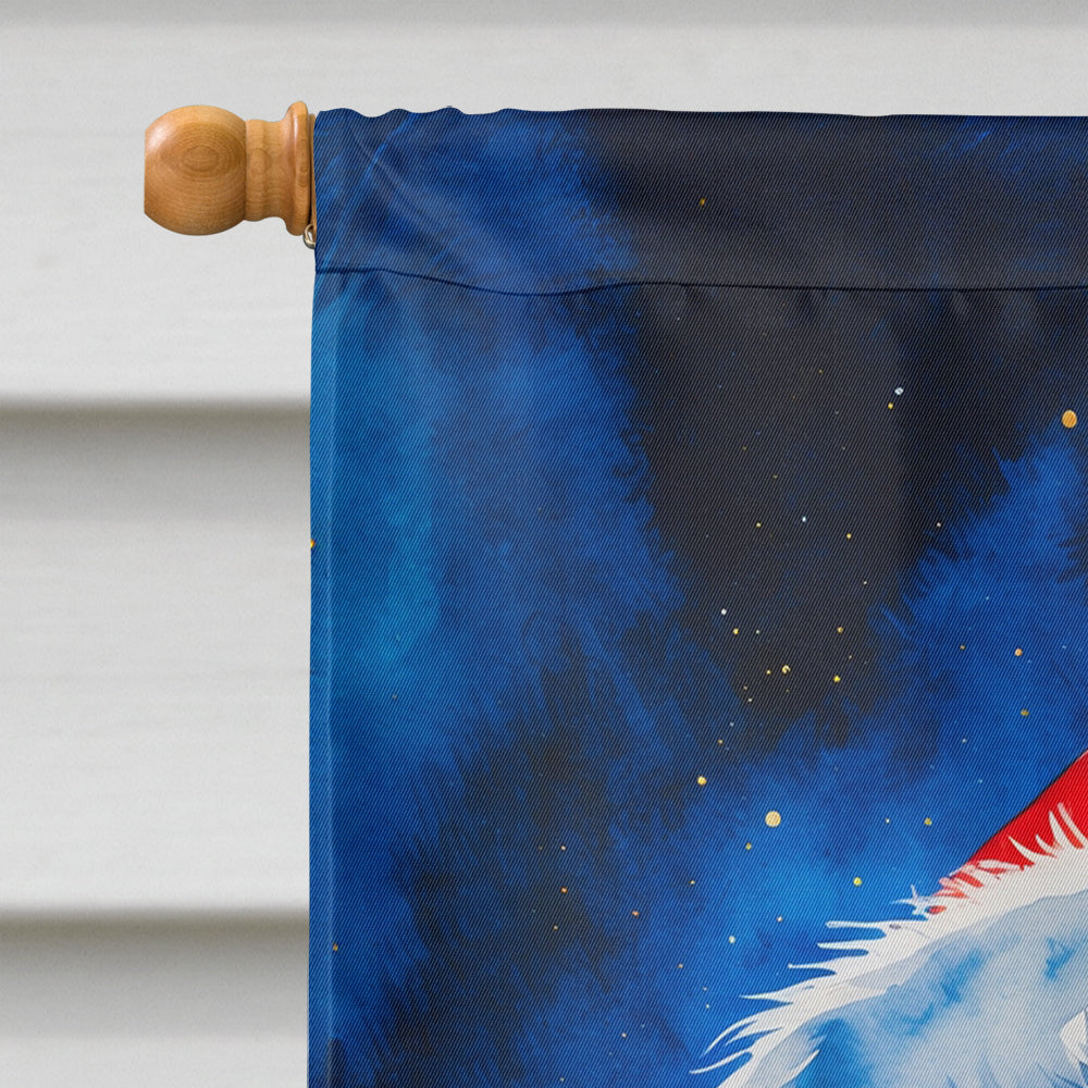 Saint Bernard Christmas House Flag