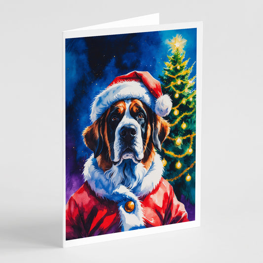 Buy this Saint Bernard Christmas Greeting Cards Pack of 8