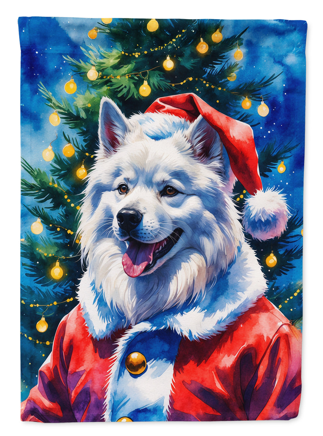 Buy this Samoyed Christmas House Flag