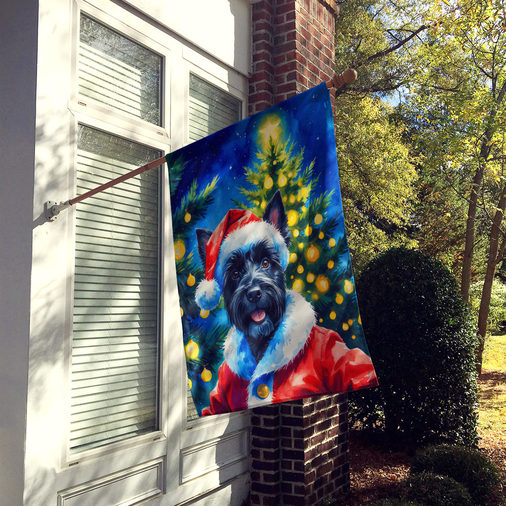 Scottish Terrier Christmas House Flag