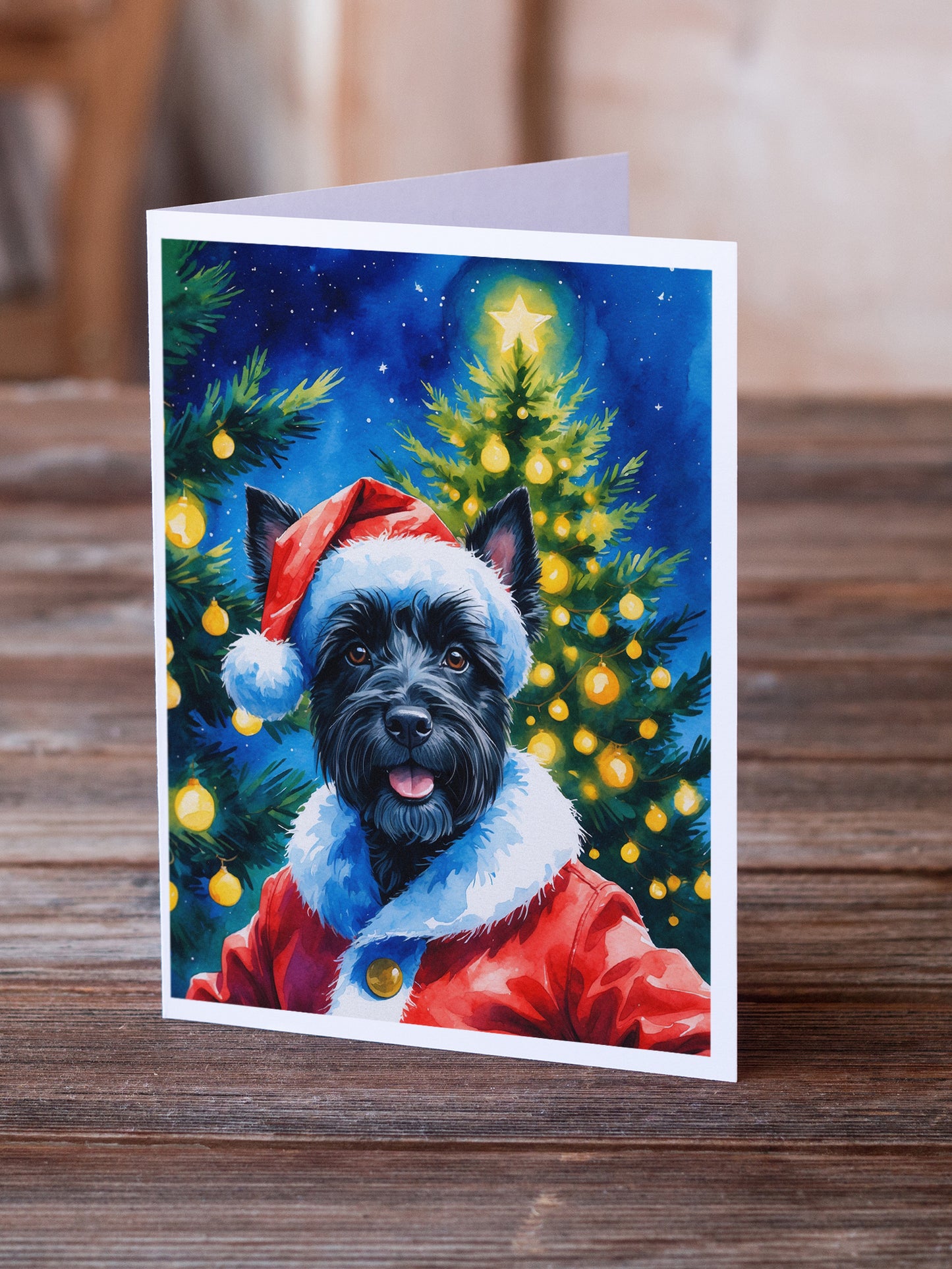 Scottish Terrier Christmas Greeting Cards Pack of 8