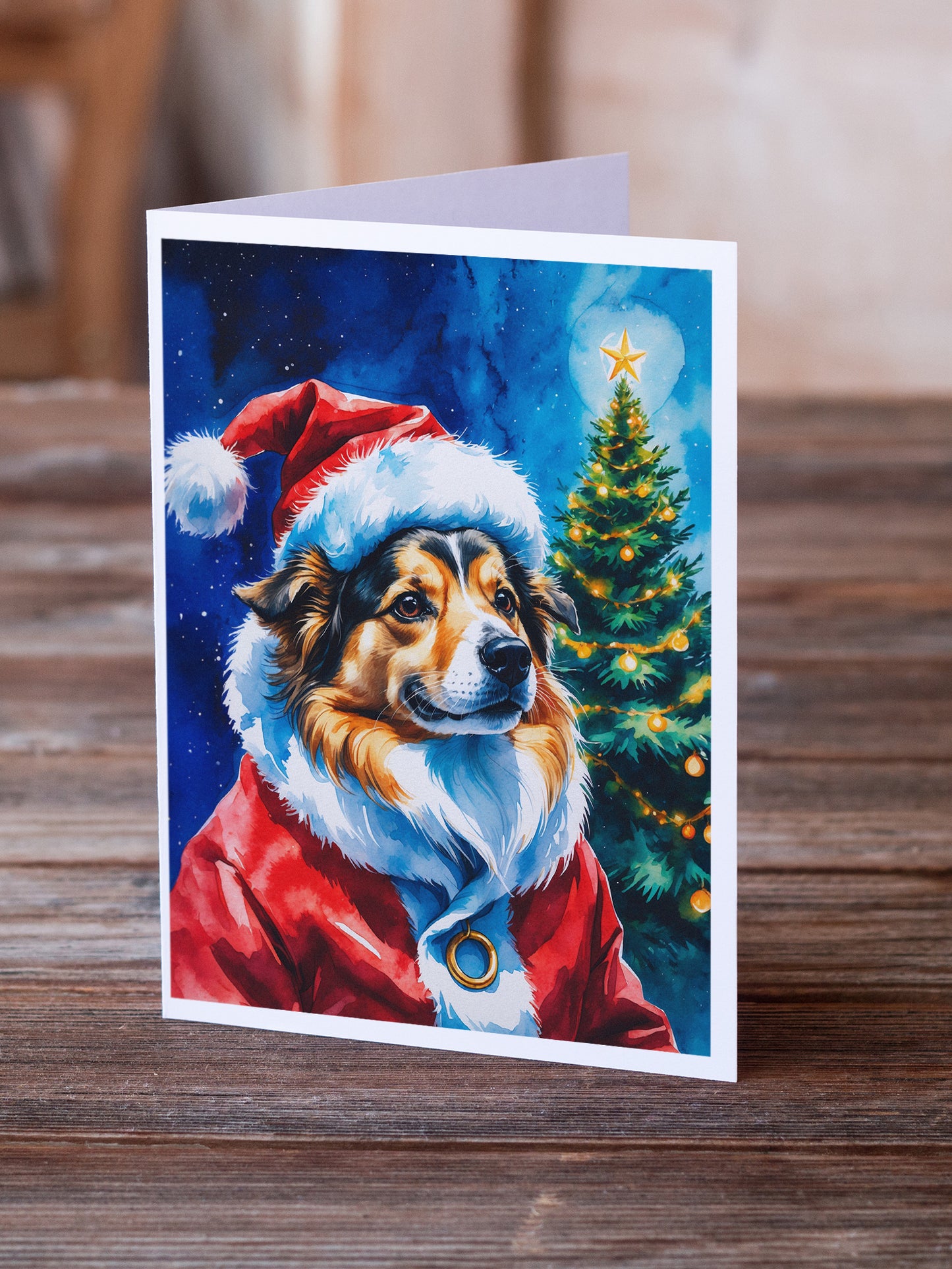 Sheltie Christmas Greeting Cards Pack of 8