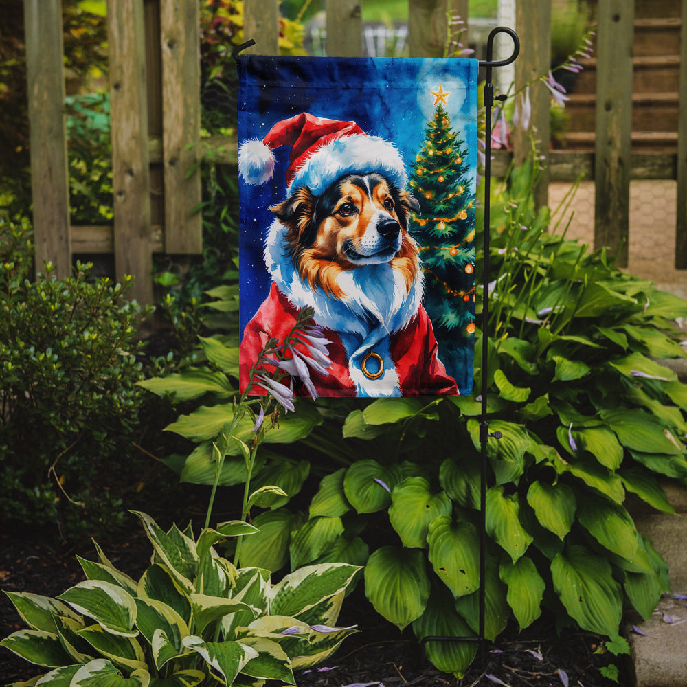 Sheltie Christmas Garden Flag