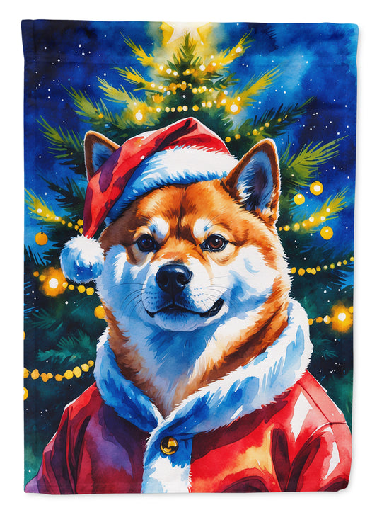 Buy this Shiba Inu Christmas House Flag
