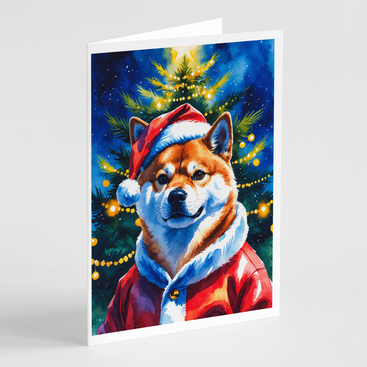 Buy this Shiba Inu Christmas Greeting Cards Pack of 8