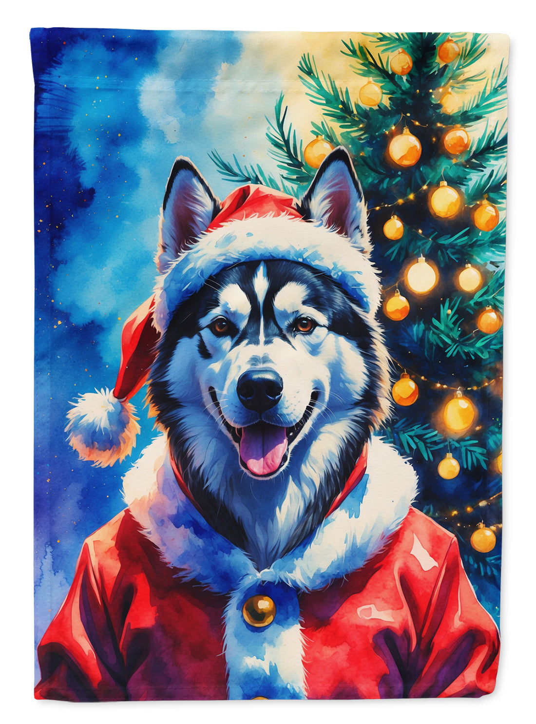 Buy this Siberian Husky Christmas Garden Flag