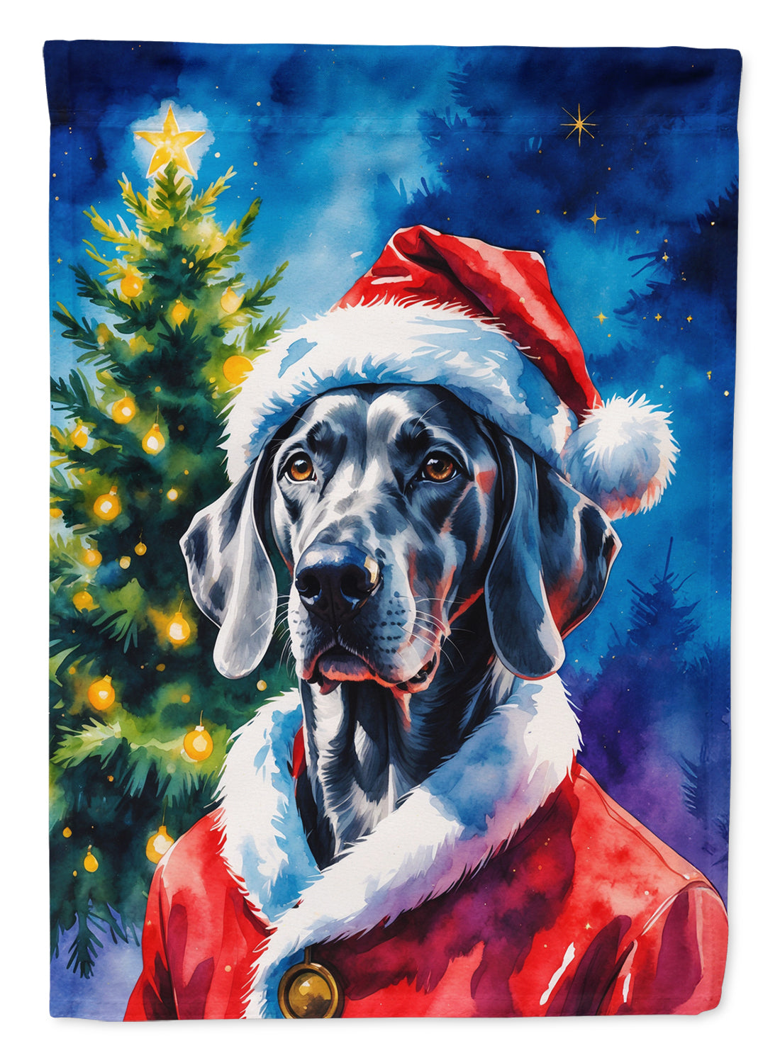 Buy this Weimaraner Christmas House Flag