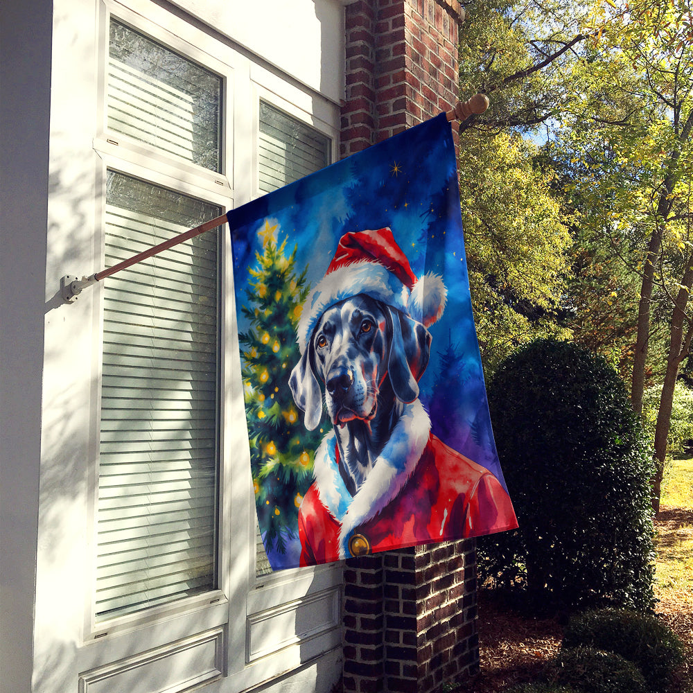 Weimaraner Christmas House Flag