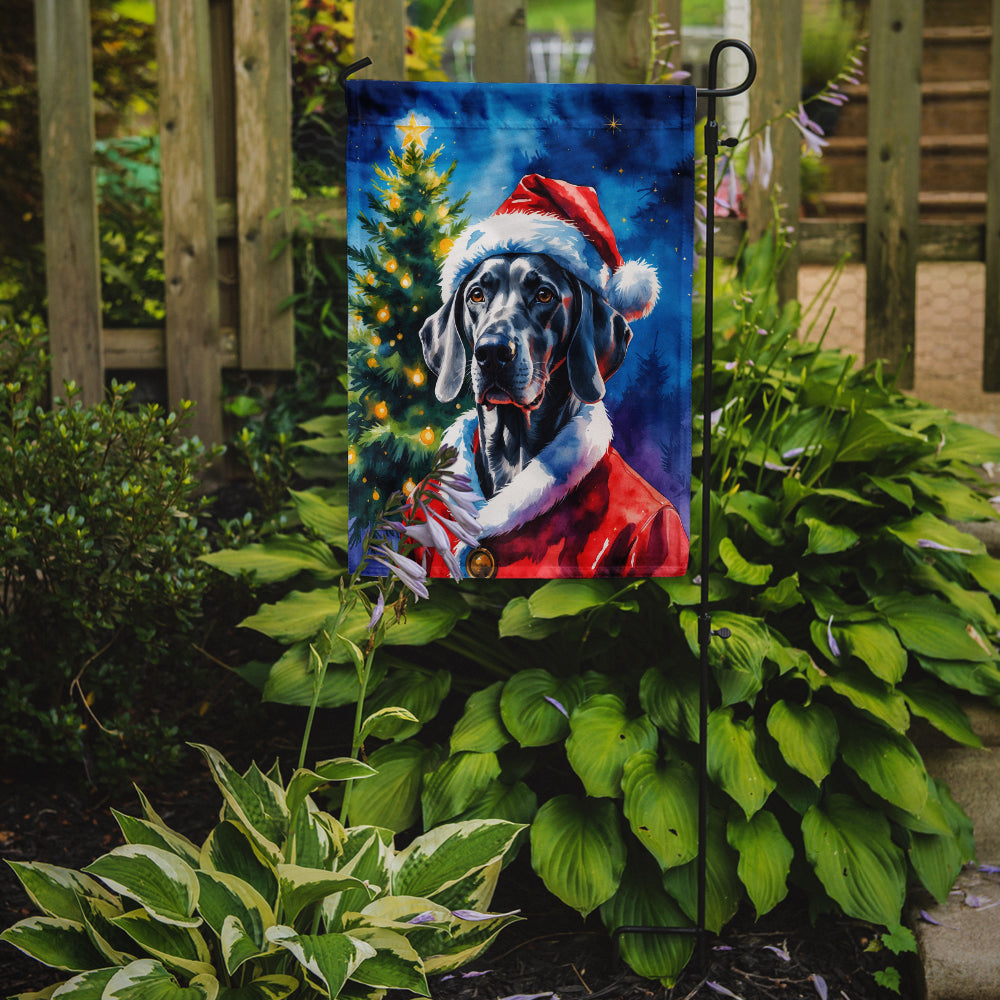 Weimaraner Christmas Garden Flag
