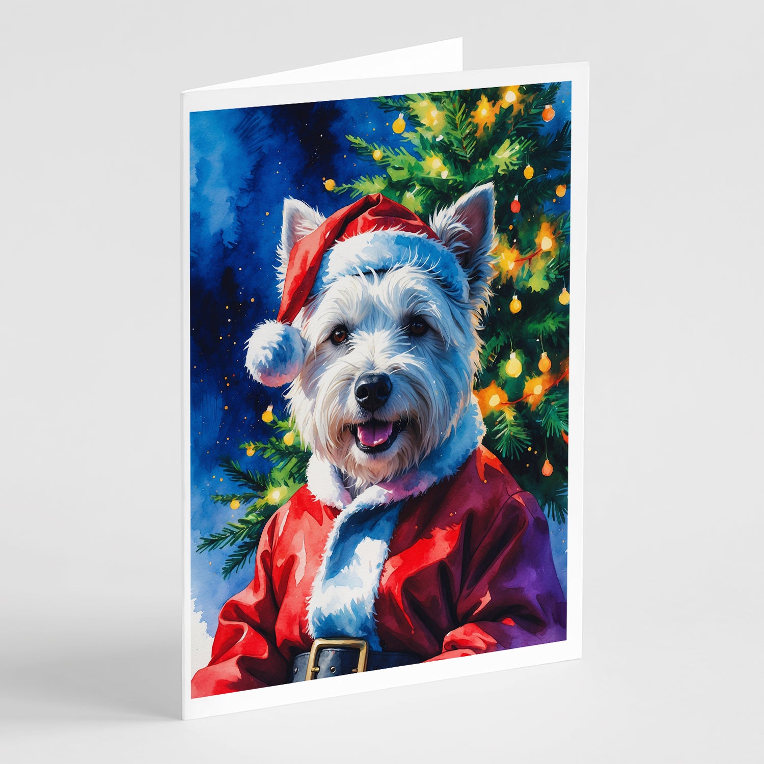 Buy this Westie Christmas Greeting Cards Pack of 8