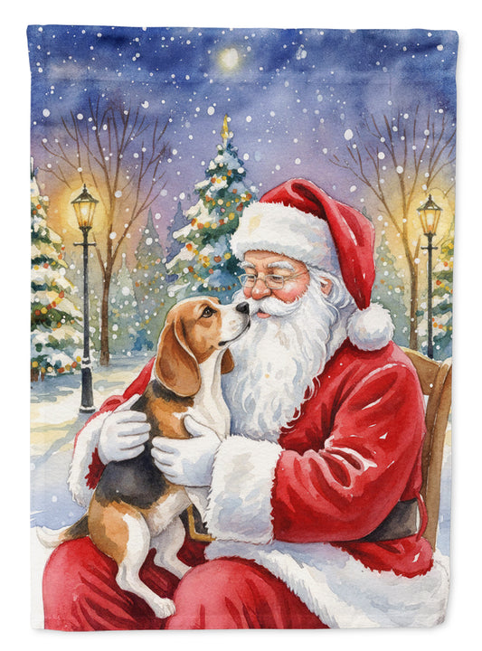 Buy this Beagle with Santa Claus Garden Flag