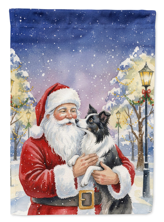 Buy this Border Collie with Santa Claus Garden Flag