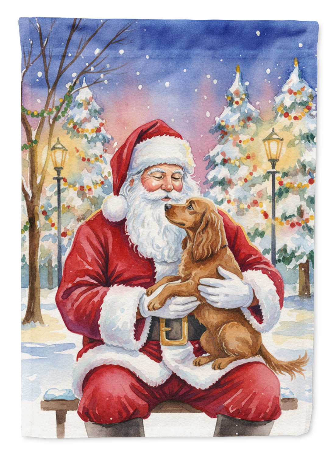 Buy this Boykin Spaniel with Santa Claus Garden Flag