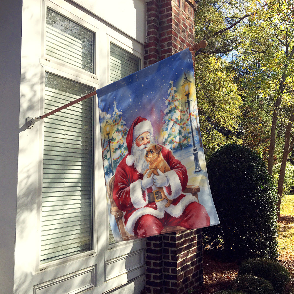 Brussels Griffon with Santa Claus House Flag
