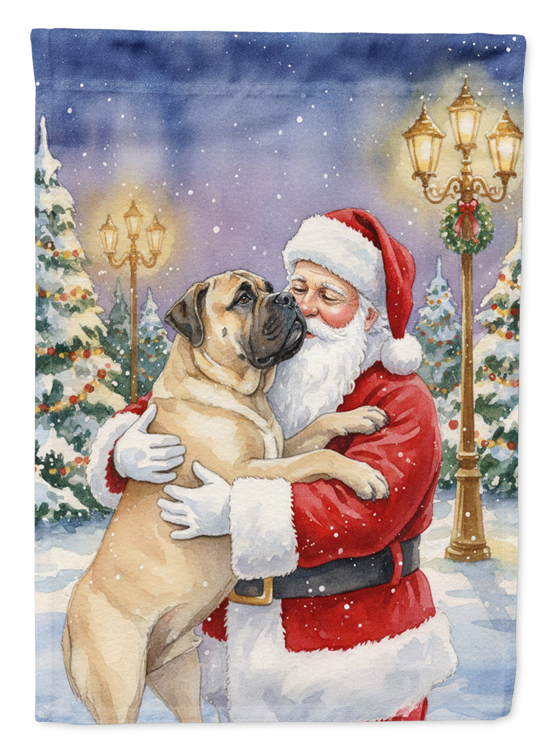 Buy this Bullmastiff with Santa Claus Garden Flag