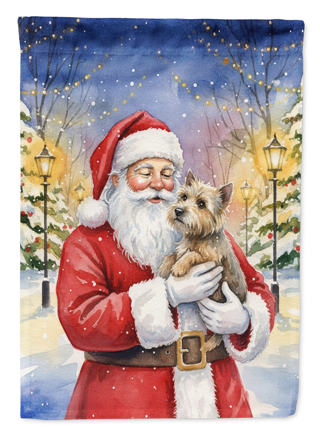 Buy this Cairn Terrier with Santa Claus Garden Flag