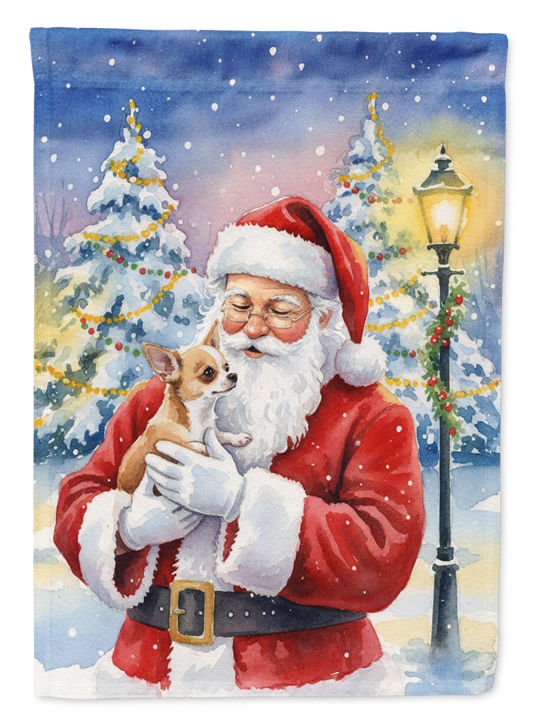 Buy this Chihuahua with Santa Claus Garden Flag