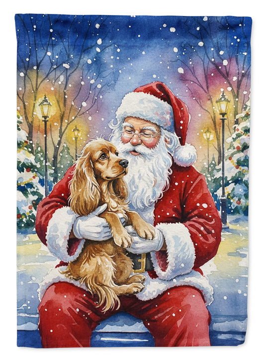 Buy this Cocker Spaniel with Santa Claus House Flag
