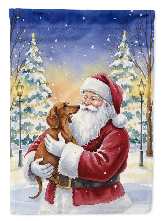 Buy this Dachshund with Santa Claus House Flag