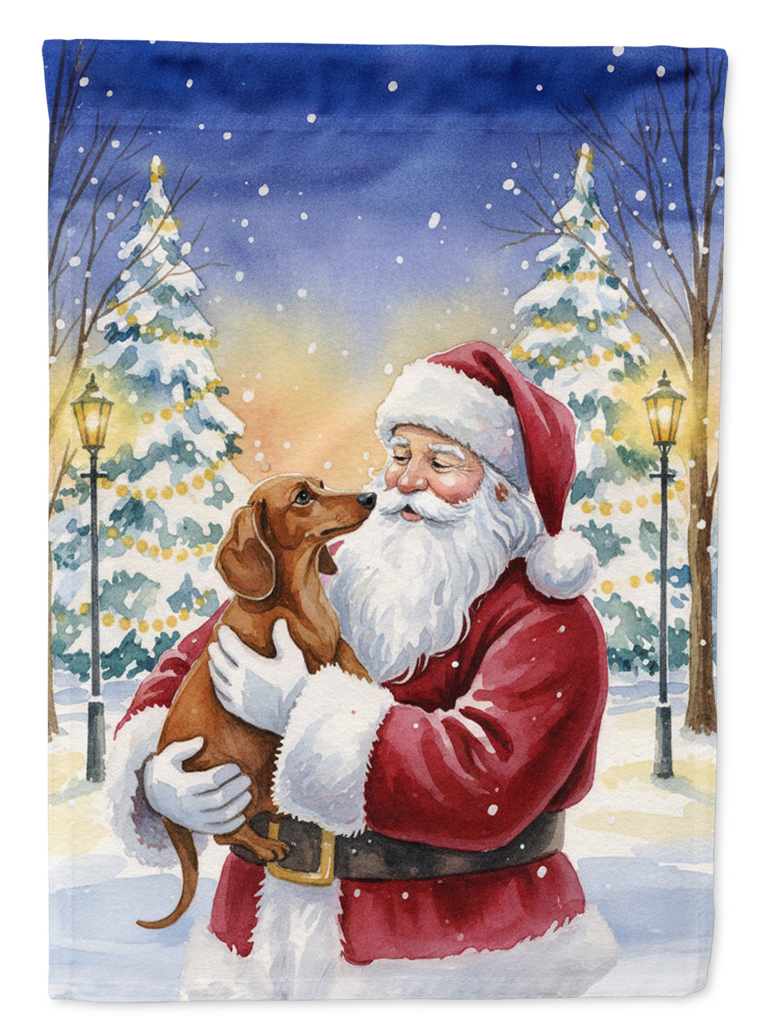 Buy this Dachshund with Santa Claus Garden Flag