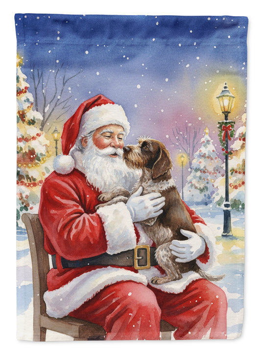 Buy this German Wirehaired Pointer with Santa Claus Garden Flag