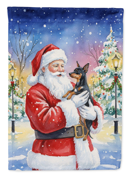 Buy this Miniature Pinscher with Santa Claus Garden Flag