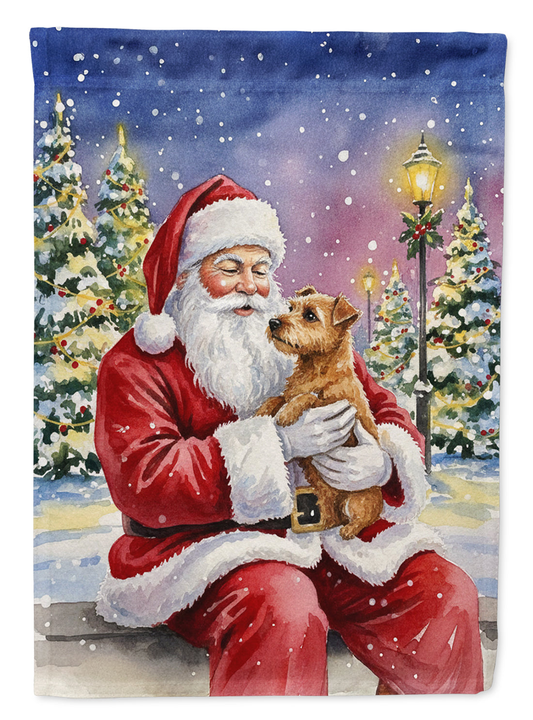 Buy this Norfolk Terrier with Santa Claus Garden Flag