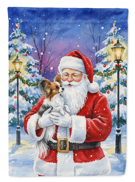 Buy this Papillon with Santa Claus House Flag