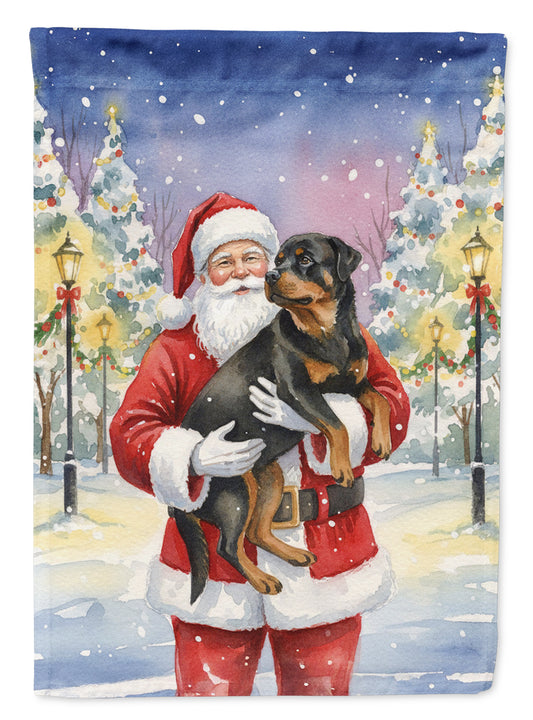 Buy this Rottweiler with Santa Claus House Flag