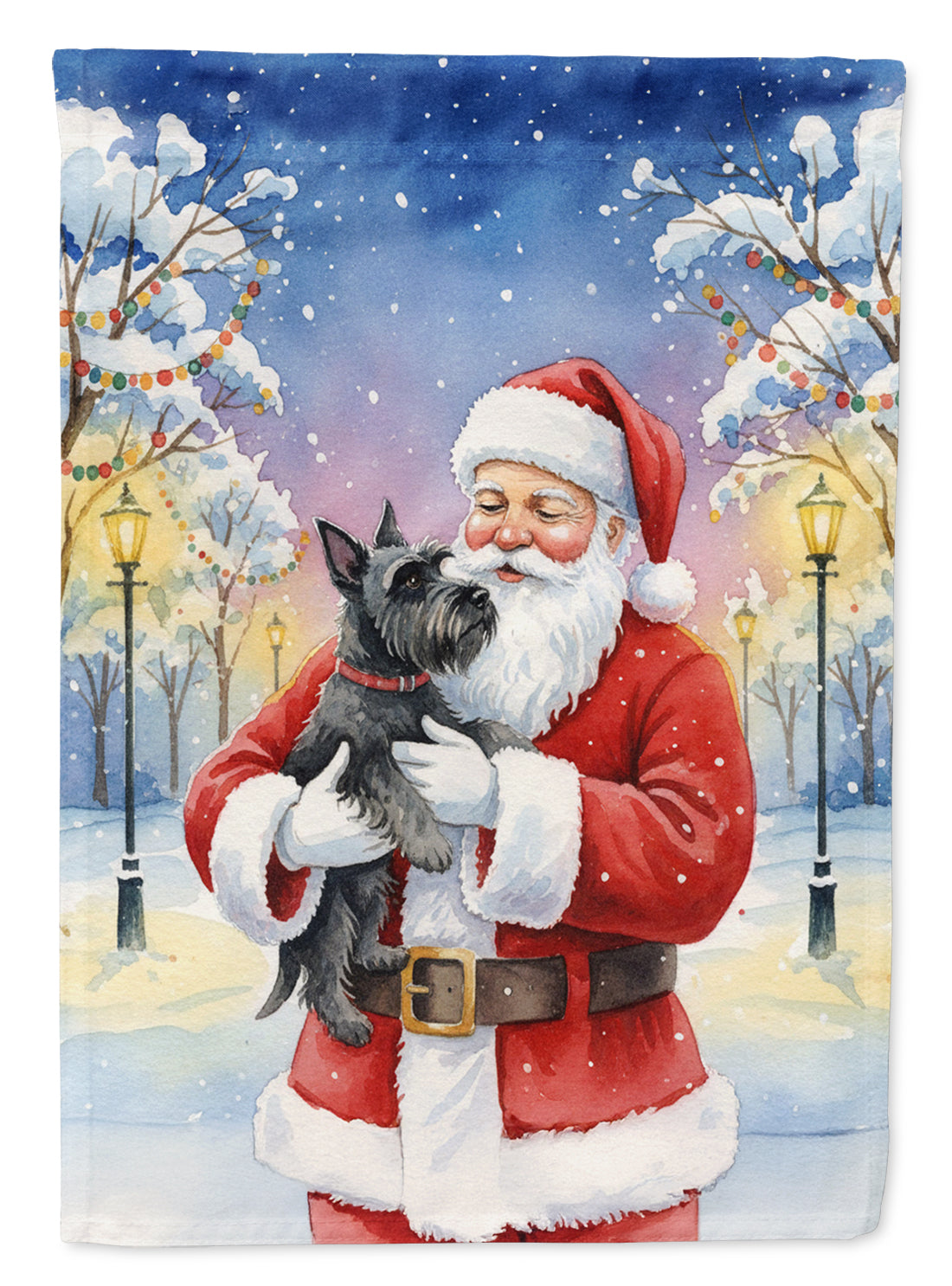 Buy this Scottish Terrier with Santa Claus Garden Flag