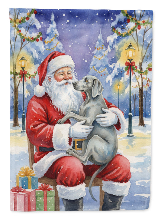Buy this Weimaraner with Santa Claus House Flag