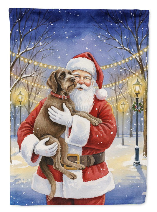 Buy this Wirehaired Pointing Griffon with Santa Claus House Flag