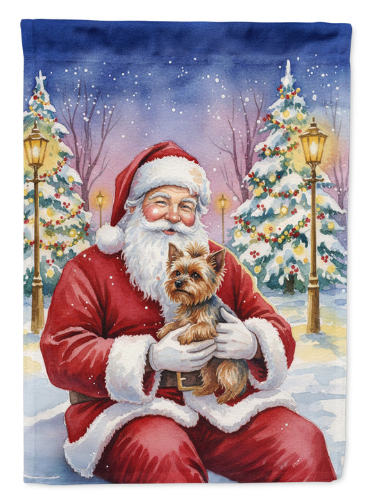 Buy this Yorkshire Terrier with Santa Claus Garden Flag