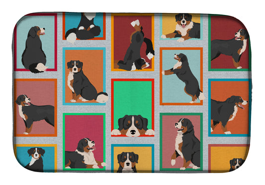 Buy this Lots of Bernese Mountain Dog Dish Drying Mat