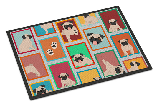 Buy this Lots of Fawn Pug Doormat