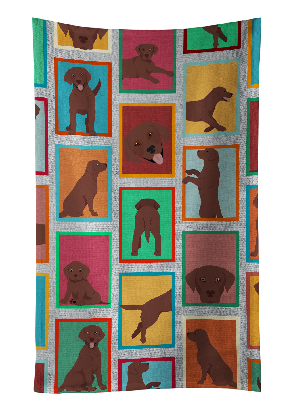 Buy this Lots of Chocolate Labrador Retriever Kitchen Towel