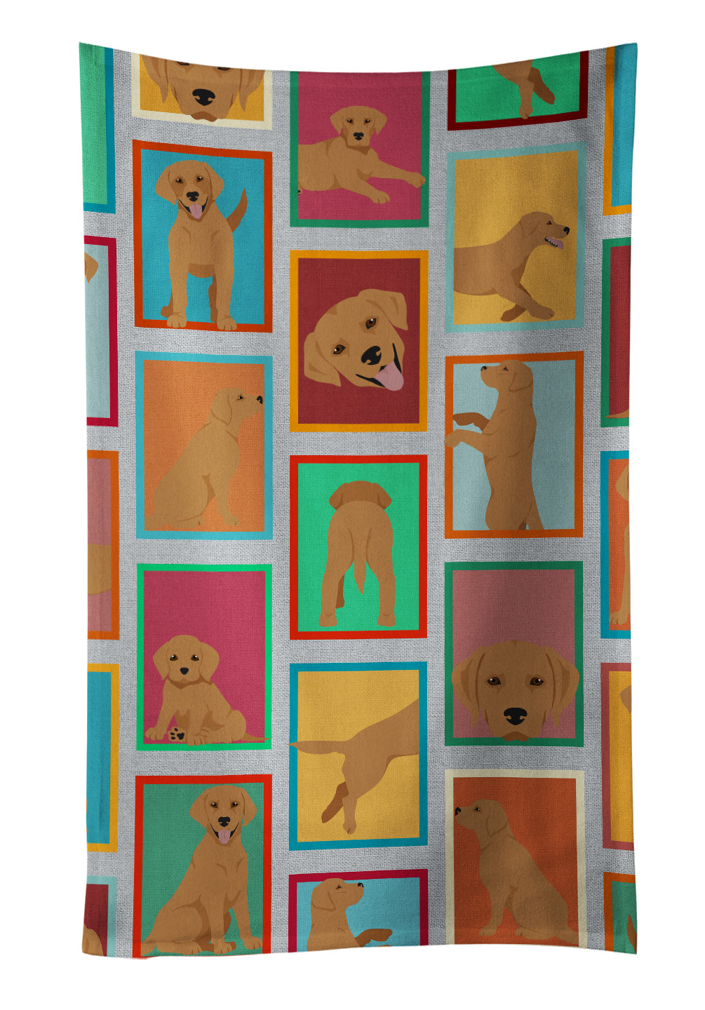 Buy this Lots of Red Fox Labrador Retriever Kitchen Towel