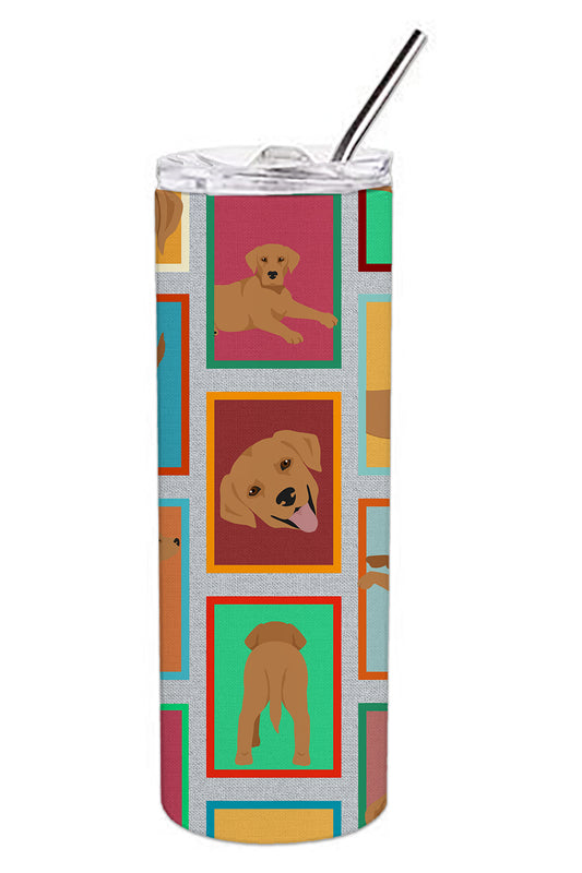 Buy this Lots of Red Fox Labrador Retriever Stainless Steel Skinny Tumbler