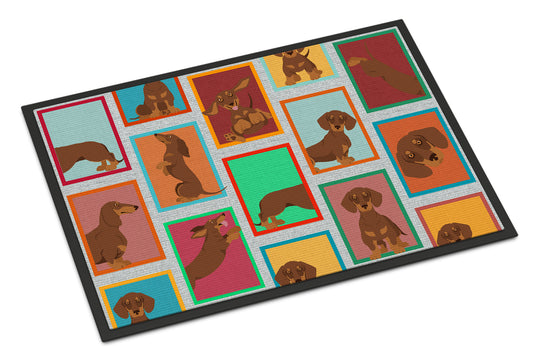 Buy this Lots of Chocolate and Tan Dachshund Doormat