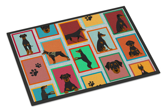 Buy this Lots of Doberman Pinscher Doormat