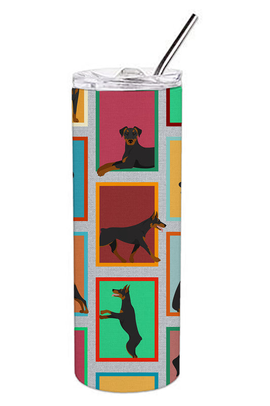 Buy this Lots of Doberman Pinscher Stainless Steel Skinny Tumbler