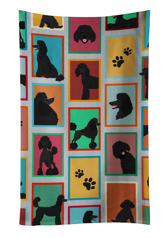 Buy this Lots of Black Standard Poodle Kitchen Towel