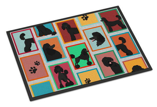 Buy this Lots of Black Standard Poodle Doormat